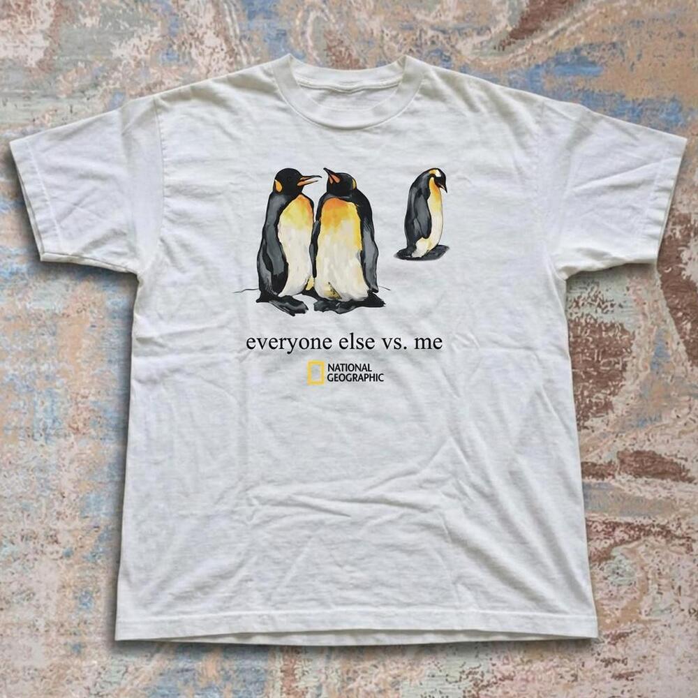 National Geographic White Penguin Graphic Tee